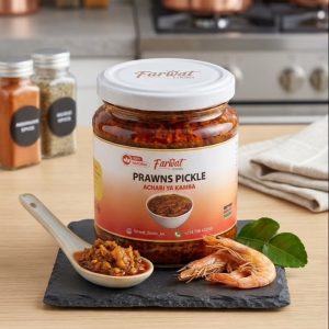 Prawns pickle (achari ya kamba)